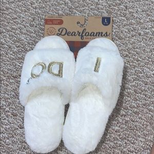 Cute, Fuzzy Engagement Slippers
